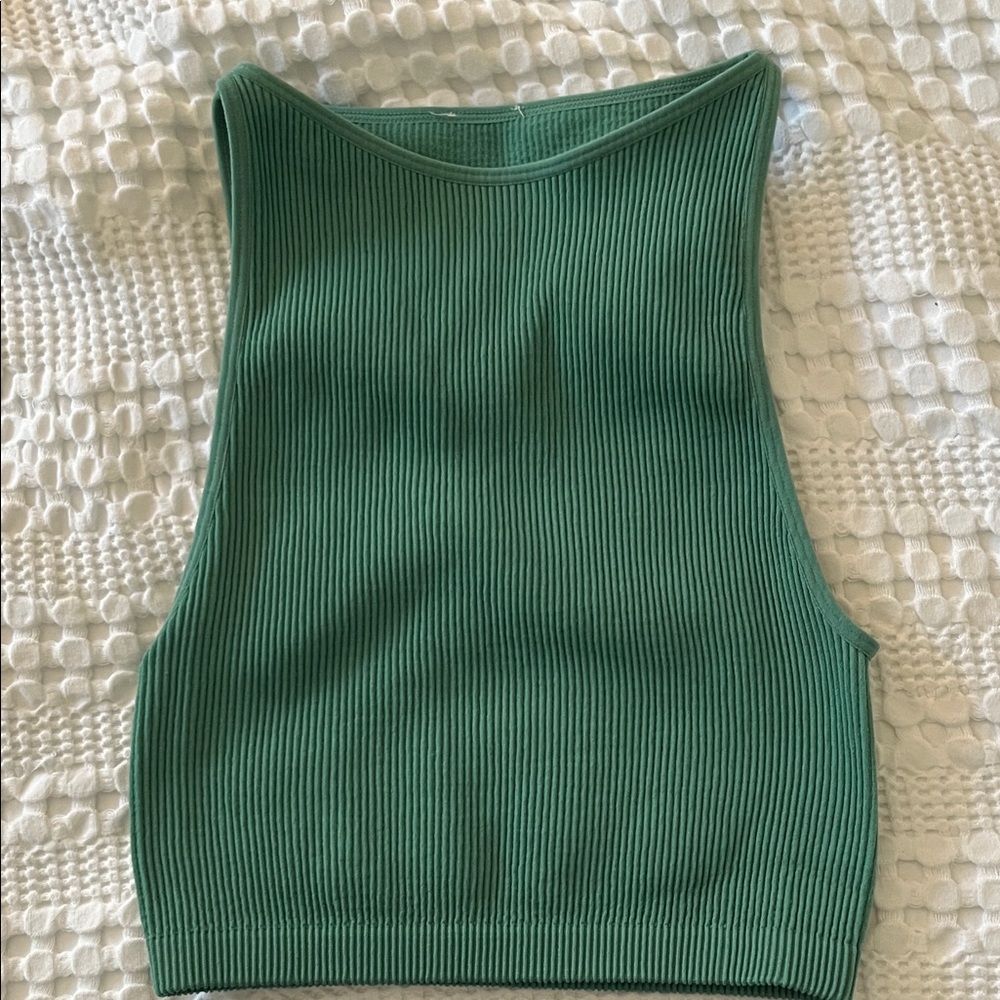 Cotton On Green Ribbed Tank Top